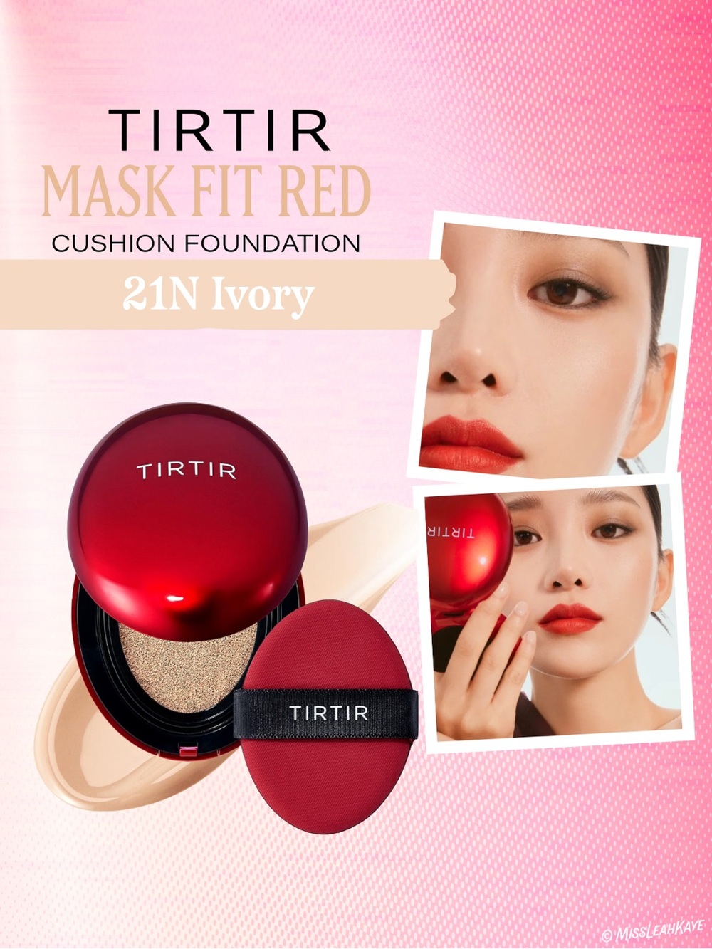 Tirtir Mask Fit Red Cushion Foundation 21N Ivory